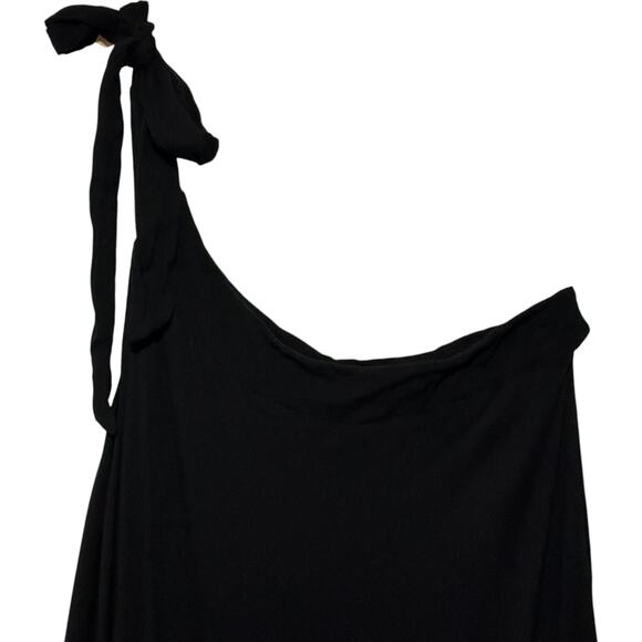NWT Free People Black Martini Kaftan One Shoulder Maxi Dress (S) - Picture 4 of 13
